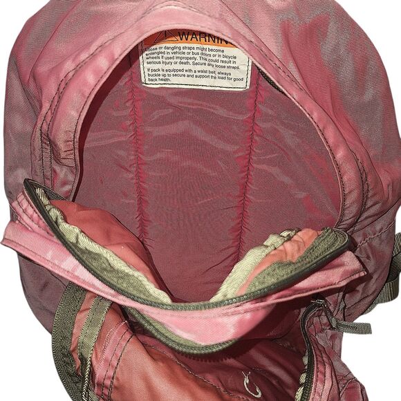 ​L.L. Bean Pink Y2K Backpack Reflective Hiking School Bag Y2K VGUC main image 6